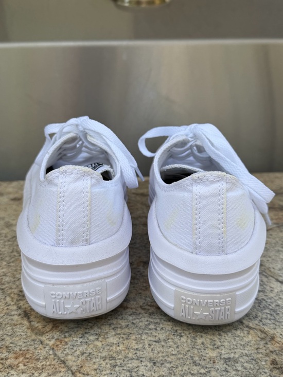 Converse Chuck Taylor All Star Move Canvas Platform Sneakers Shoes - White - Picture 4 of 16